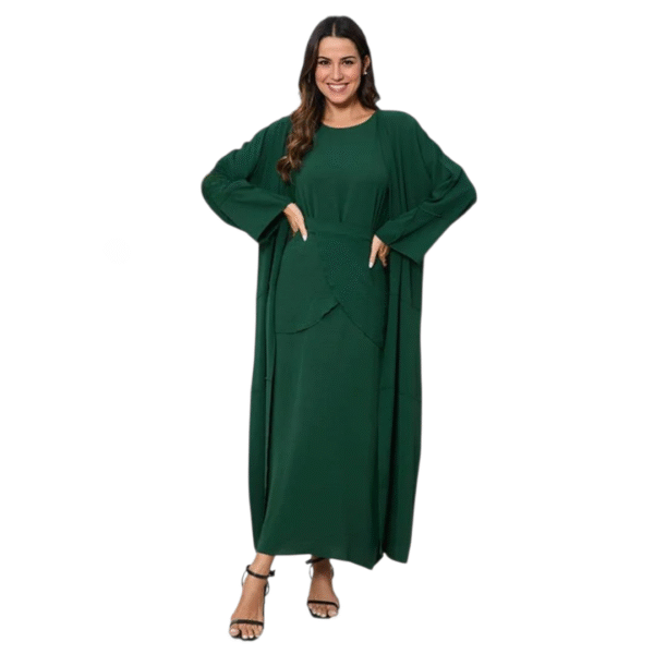 3 piece beautiful Abaya light weight - Image 2